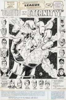 Dick Dillin And Frank McLaughlin | Justice League of America #135 Splash Page 1 JLA/JSA Original Art (DC, 1973).... | Heritage