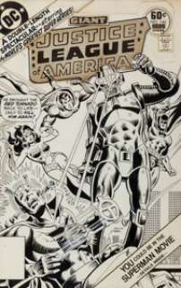 Dick Dillin and Jack Abel - Justice League of America #146 Cover Original Art (DC, 1977).