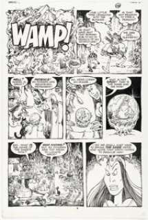 Sergio Aragonés | Sergio Aragonés Groo the Wanderer #34 Story Page 8 Original Art (Marvel, 1987). | Heritage