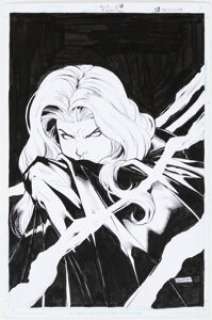 Di Amorim Brian Pulido‘s Medieval Lady Death: War of the Winds #2 Cover Original Art (Avatar Press, 2006).