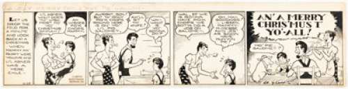Al Capp Li’l Abner Daily Comic Strip Original Art dated 12-25-34 (United Feature Syndicate, 1934). | Heritage