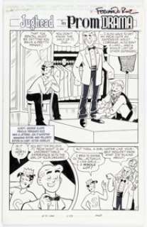 Fernando Ruiz and Jon D‘Agostino Archie‘s Pals ‘n‘ Gals Double Digest Magazine #120 Complete 11-Page Story "Prom Drama" Original Art (Archie, 2008). (Total: 13 Original Art)
