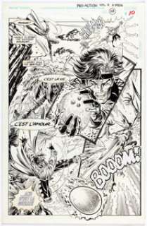 Mark Pacella and Tom Palmer Uncanny X-Men (Pro Action) #2 Story Page 10 Original Art (Marvel, 1994). | Heritage