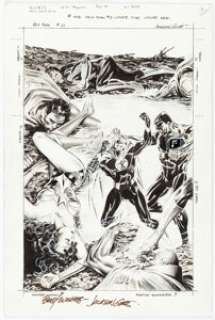 Jackson "Butch" Guice and Marlo Alquiza Resurrection Man #21 Cover Original Art (DC, 1997). | Heritage