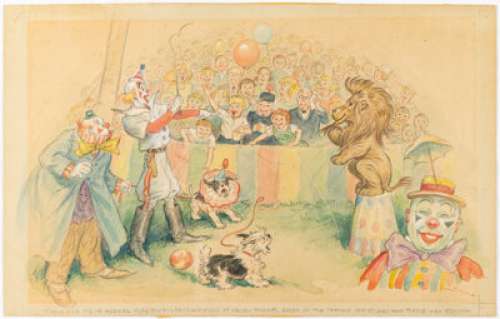 Edwina Dumm Tippie and Me Stage-Play Design Original Art (Dumm/Thomas, 1949).