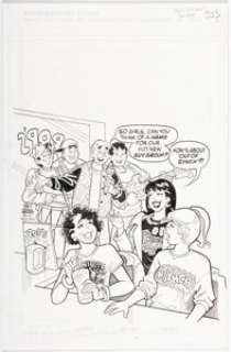 Stan Goldberg and Rich Koslowski Archie‘s Pals ‘n‘ Gals Double Digest Magazine #48 Cover Original Art (Archie, 2000).