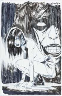 Tim Seeley Hack/Slash: My First Maniac #3 Cover Original Art (Image, 2010).