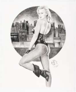 Jay E. Fife - Black Canary Illustration Original Art (undated).