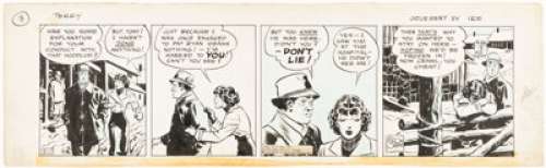 Milton Caniff Terry and the Pirates Daily Comic Strip Original Art dated 3-17-37 (News Syndicate, 1937). | Heritage