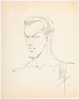 Bill Everett - Prince Namor the Sub-Mariner Sketch Original Art (undated). | Heritage