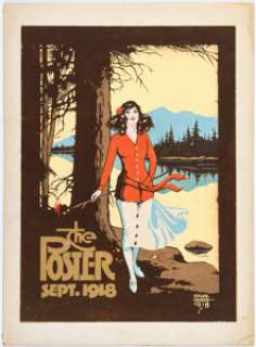 Edgar Church The Poster Magazine Cover Original Art (1918). | Heritage