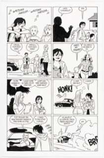 Jamie Hernandez Love and Rockets V2# Story Page 10 "Day By Day with Hopey" Original Art (Fantagraphics, 2006). | Heritage