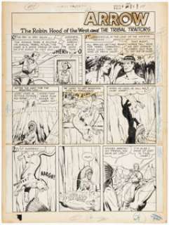John Giunta (attributed) Whiz Comics #122 Golden Arrow Story Page 1 Original Art (Fawcett, 1950). | Heritage