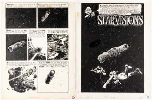 Larry Todd Eerie #33 Complete 6-Page Story "Starvisions" Original Art (Warren, 1971). (Total: 6 Original Art) | Heritage