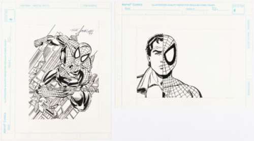 Tom Morgan and Paul Mounts - Spider-Man Trading Card Illustrations with Painted Color Guide Original Art Group of 3 (Marvel, 1994). (Total: 3 Original Art) | Heritage