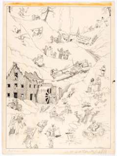 Bill Freyse Ford Times Illustration Original Art (Ford Motor Co., c. 1930s-40s).