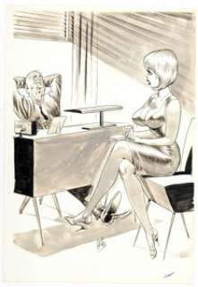 Bill Ward Romp November-1966 Single Panel Gag Cartoon Illustration Original Art (Humorama, 1966). | Heritage