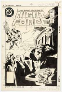 Gene Colan and Bob Smith Night Force #5 Cover Original Art (DC, 1982). | Heritage