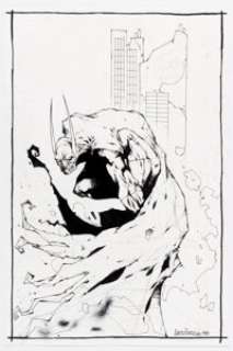 Alberto Ponticelli - Batman Specialty Illustration Original Art (1998).