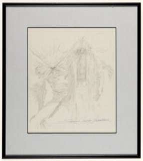 Samuel Clarke Hawbaker - Nomad and Werewolf Illustration Original Art (undated).