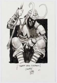 Joshua Cassara - Loki Specialty Sketch Illustration Original Art (2017).
