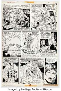Don Perlin Werewolf by Night #39 Brother Voodoo Story Page 7 Original Art (Marvel, 1976). | Heritage
