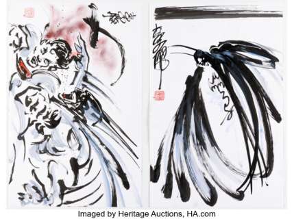 Andy Lee - Batman and Superman Illustrations Original Art Group of 2 (undated). (Total: 2 Original Art)