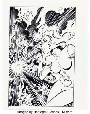 Bruce Timm Adventures of the Mask #4 Cover Original Art (Dark Horse, 1996). | Heritage