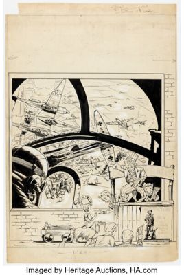 Bob Powell (attributed) - War Bonds Advertisement Illustration (Harvey, c. 1940s). | Heritage