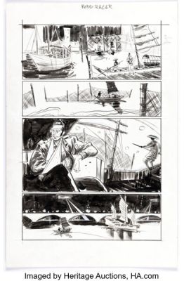 Toby Cypress Rodd Racer #1 Page 53 Original Art (Image, 2011).