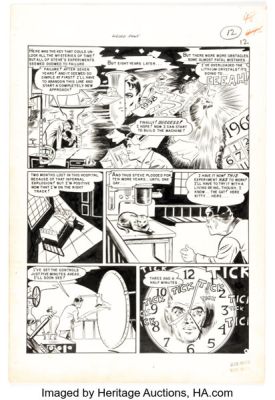 Harry Harrison and Wally Wood Weird Fantasy #13 (#1) "Only Time Will Tell" Story Page 4 Original Art (EC, 1950). | Heritage