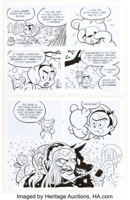 Jay Stephens Dwellings #3 "Quiet, Suki!" Story Page 18 Original Art (Black Eye, 2021). (Total: 2 Original Art)