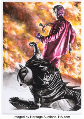 Rodolfo Migliari All Star Batman #1 Variant Cover Original Art (DC, 2016). | Heritage