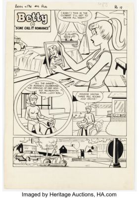 Bob Bolling Betty and Me #9 Story Page 1 Original Art (Archie, 1967). | Heritage