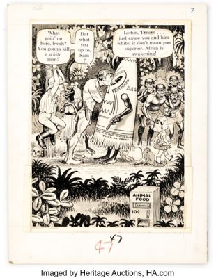 Harvey Kurtzman and Bill (Will) Elder "Goodman Beaver Meets T*rz*n" Story Page Original Art (1961/1962). | Heritage