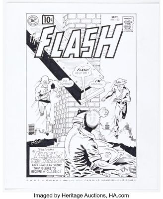 Fred Hembeck The Flash #123 Cover Re-Interpretation Illustration Original Art (2006). | Heritage