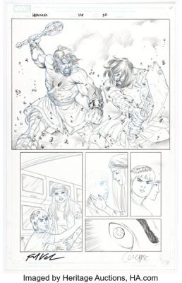 Rodney Buchemi Incredible Hercules #138 Story Page 22 Original Art (Marvel, 2010).