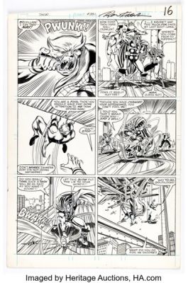 Ron Frenz and Brett Breeding Thor #391 Spider-Man Story Page 12 Original Art (Marvel, 1988). | Heritage