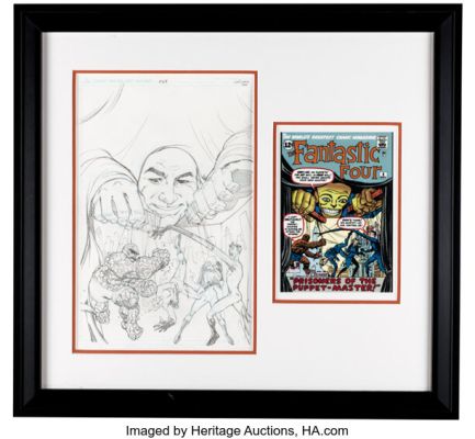 Jon Buran Fantastic Four #8 Cover Re-Imagining Original Art (2012).