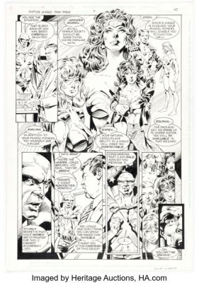 Sal Velluto and Jeff Albrecht Justice League: Task Force #7 Story Page 10 Original Art (DC, 1993).