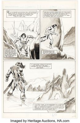 John Buscema The Savage Sword of Conan #94 Story Page 43 Original Art (Marvel, 1983). | Heritage