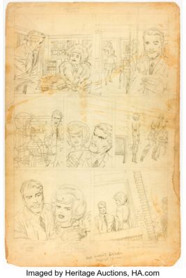 Jack Kirby - Unpublished Sue Storm/Fantastic Four Story Page 6 Original Art (Marvel, c. 1961). | Heritage