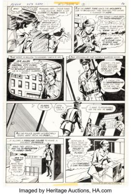 Irv Novick and Frank McLaughlin The Flash #253 Story Page 8 Original Art (DC, 1977). | Heritage