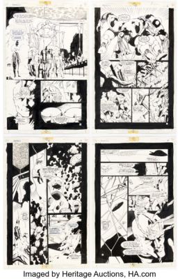 Derec (Aucoin) Donovan and Mark Propst R.E.B.E.L.S. ‘96 #15 Story Pages 15-22 Original Art (DC, 1995). (Total: 8 Original Art)