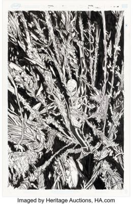 Humberto Ramos Empyre #2 Spider-Man Variant Cover Original Art (Marvel, 2020). | Heritage