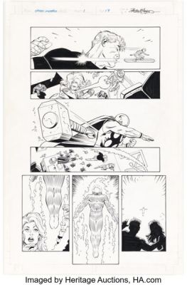 Lee Weeks and Bob McLeod Spider-Man: The Mysterio Manifesto #1 Page 17 Original Art (Marvel, 2001).