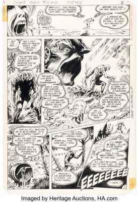Stephen Bissette and John Totleben The Saga of Swamp Thing #16 Story Page 7 Original Art (DC, 1983). | Heritage