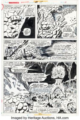 Sal Buscema, Mike Esposito, and Dave Hunt Marvel Two-in-One #17 Spider-Man Story Page 6 Original Art (Marvel, 1976). | Heritage