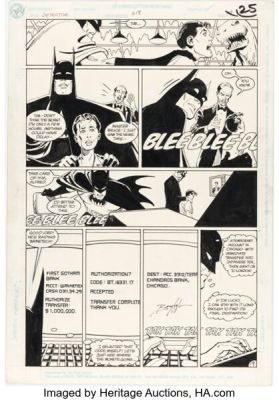 Norm Breyfogle and Dick Giordano Detective Comics #618 Batman Story Page 19 Original Art (DC, 1990). | Heritage