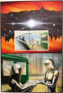 Brown Sugar / Bad Habits - Lorenzo Sperlonga - Original Painted Page - Art peint acrylique original - (1999) | Catawiki